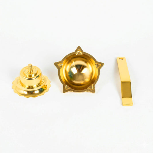 Folding Brass Diya 3 Piece Set | Portable Brass Oil Lamp for Pooja | Foldable Diya for Travel & Mandir | Traditional Brass Deepak for Aarti & Festivals