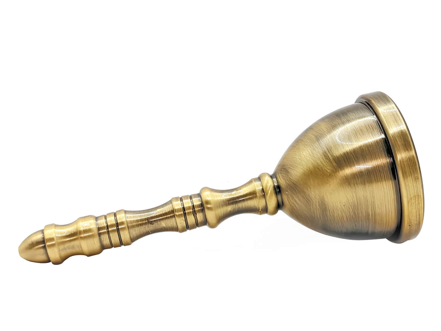 Heavy Brass Temple Aarti Bell for Mandir | Traditional Hand Bell for Home | Loud Sound Brass Ghanta