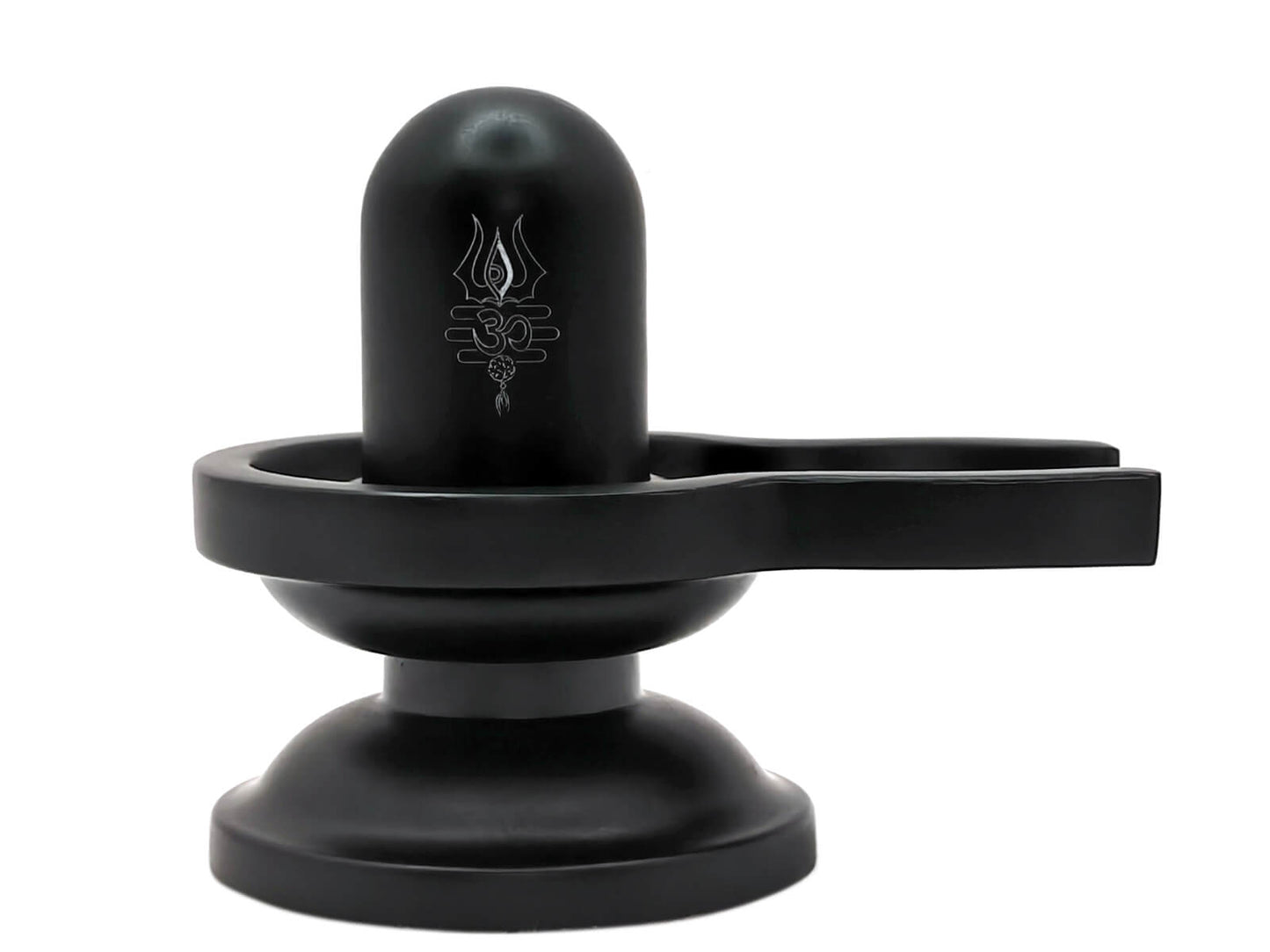Black Matte Brass Shivling for Pooja & Car Dashboard | Mini Shivling Idol with Base | Mahadev Shivling Murti for Home Mandir,  Office & Vehicle | Premium Matte Finish Shivling