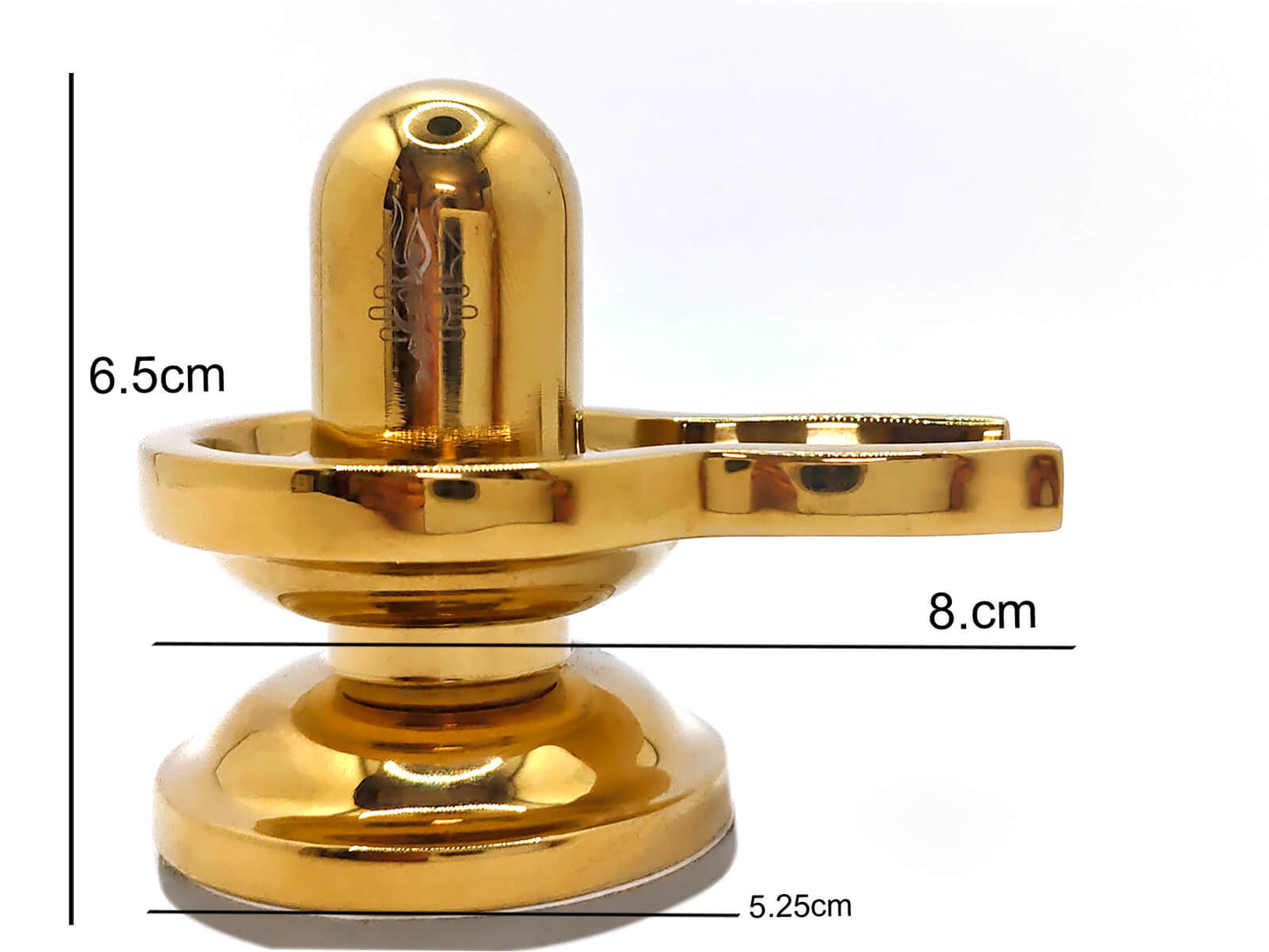 Brass Shivling for Pooja & Car Dashboard | Small Shivling Idol with Brase | Mahadev Shivling for Home Mandir, Office & Vehicle Dashboard | Mini Brass Shivling Murti