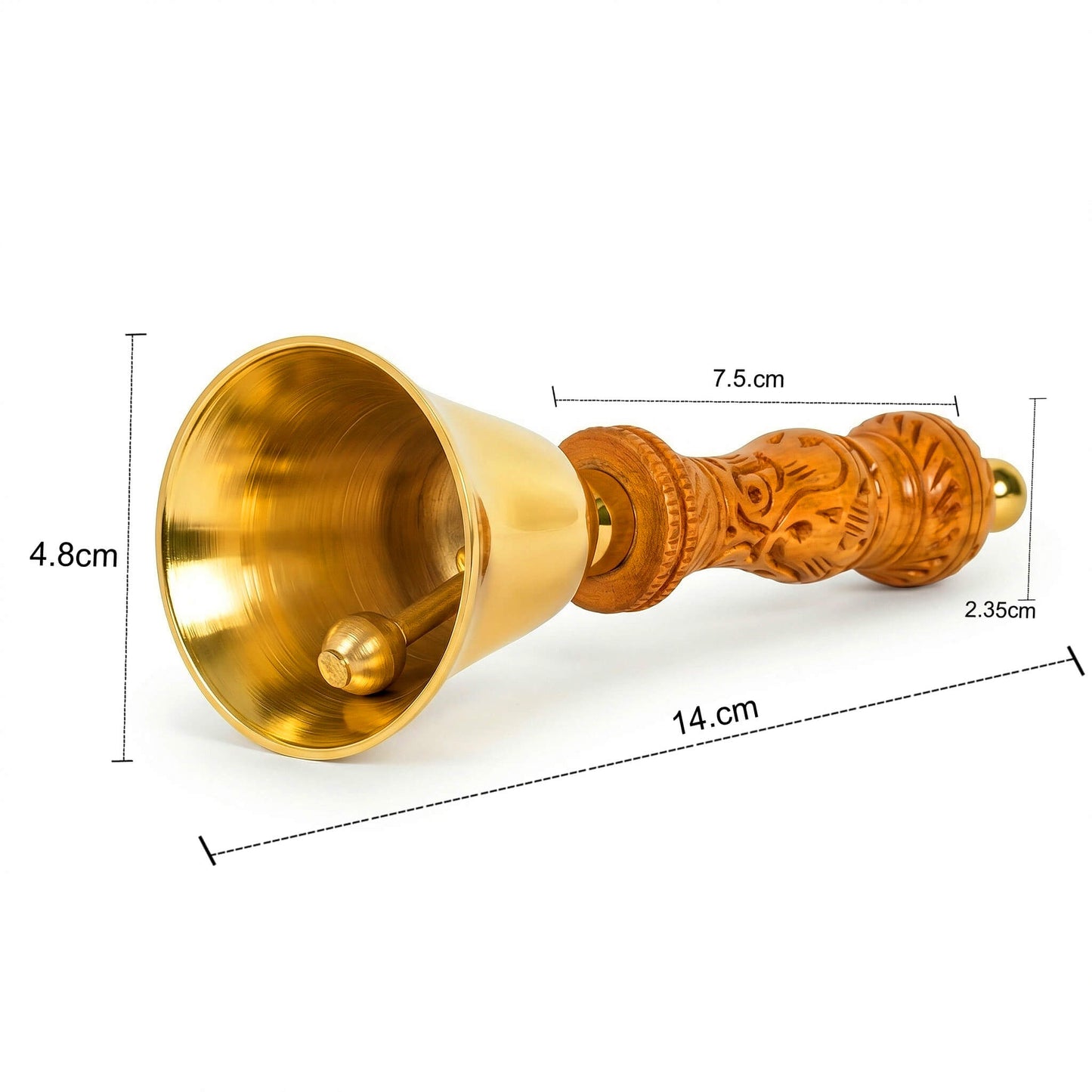 Rajwadi brass bell-3