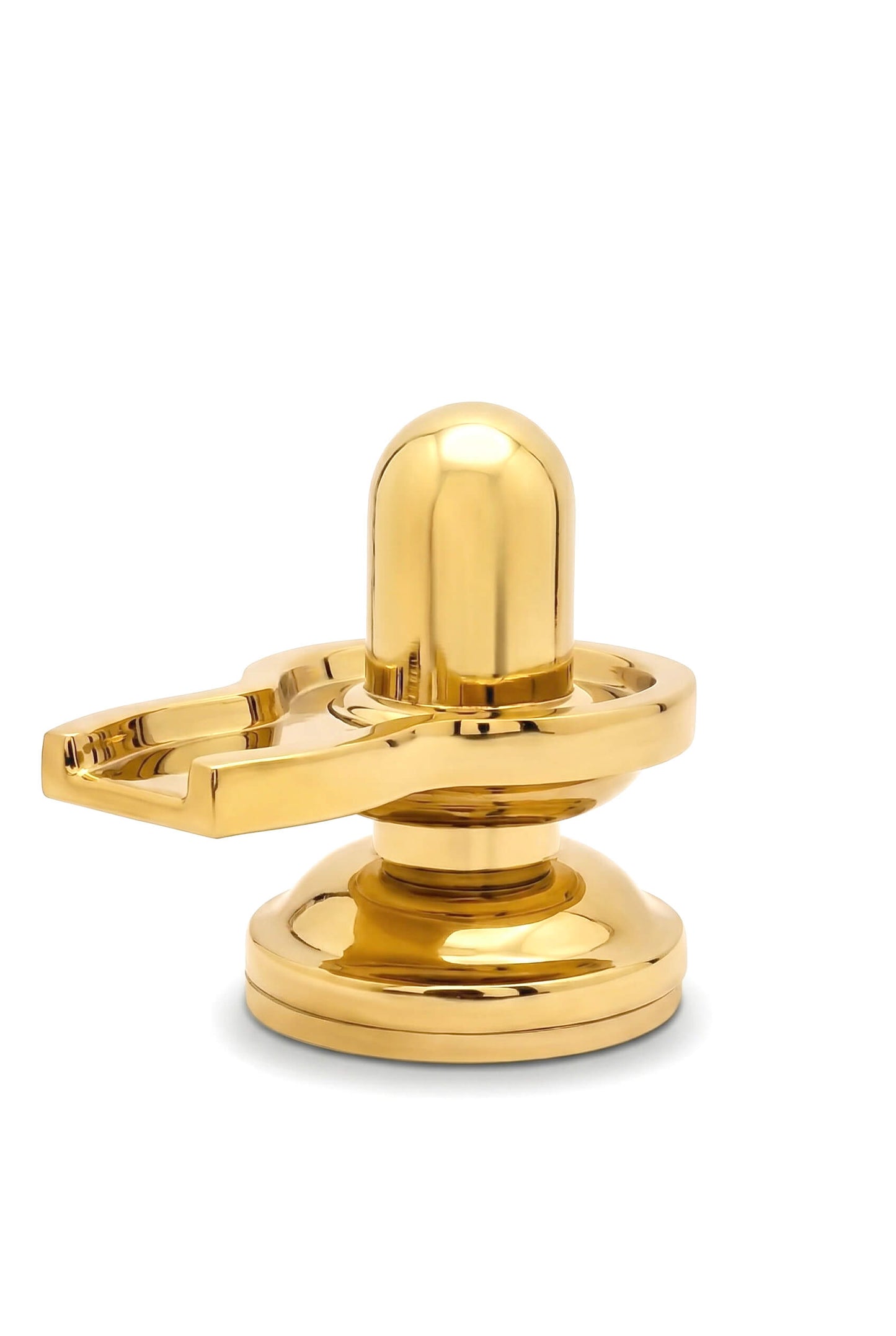 Brass Shivling for Pooja & Car Dashboard | Small Shivling Idol with Brase | Mahadev Shivling for Home Mandir, Office & Vehicle Dashboard | Mini Brass Shivling Murti