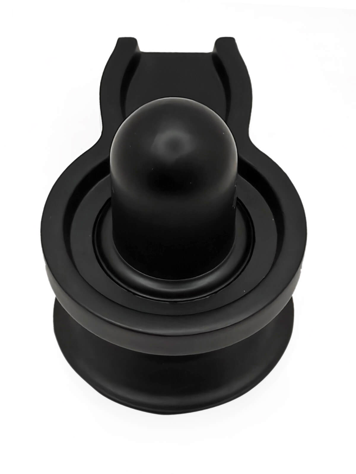 Black Matte Brass Shivling for Pooja & Car Dashboard | Mini Shivling Idol with Base | Mahadev Shivling Murti for Home Mandir,  Office & Vehicle | Premium Matte Finish Shivling