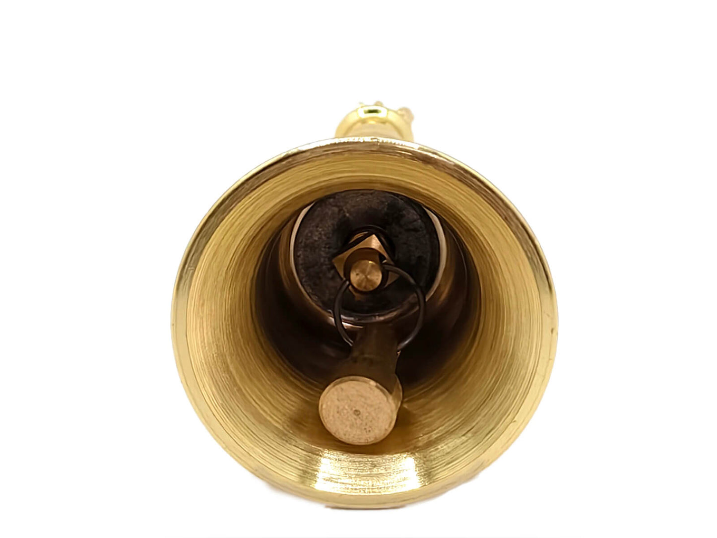 Garuda Design Brass Pooja Bell Ghanti | Heavy Brass Temple Aarti Bell with Garuda Top | Vishnu Mandir Bell for Home | Traditional Brass Ghanta