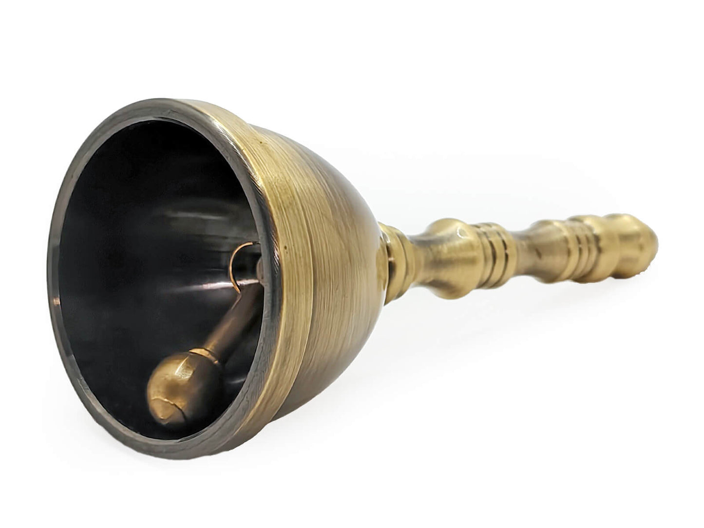 Heavy Brass Temple Aarti Bell for Mandir | Traditional Hand Bell for Home  | Loud Sound Brass Ghanta