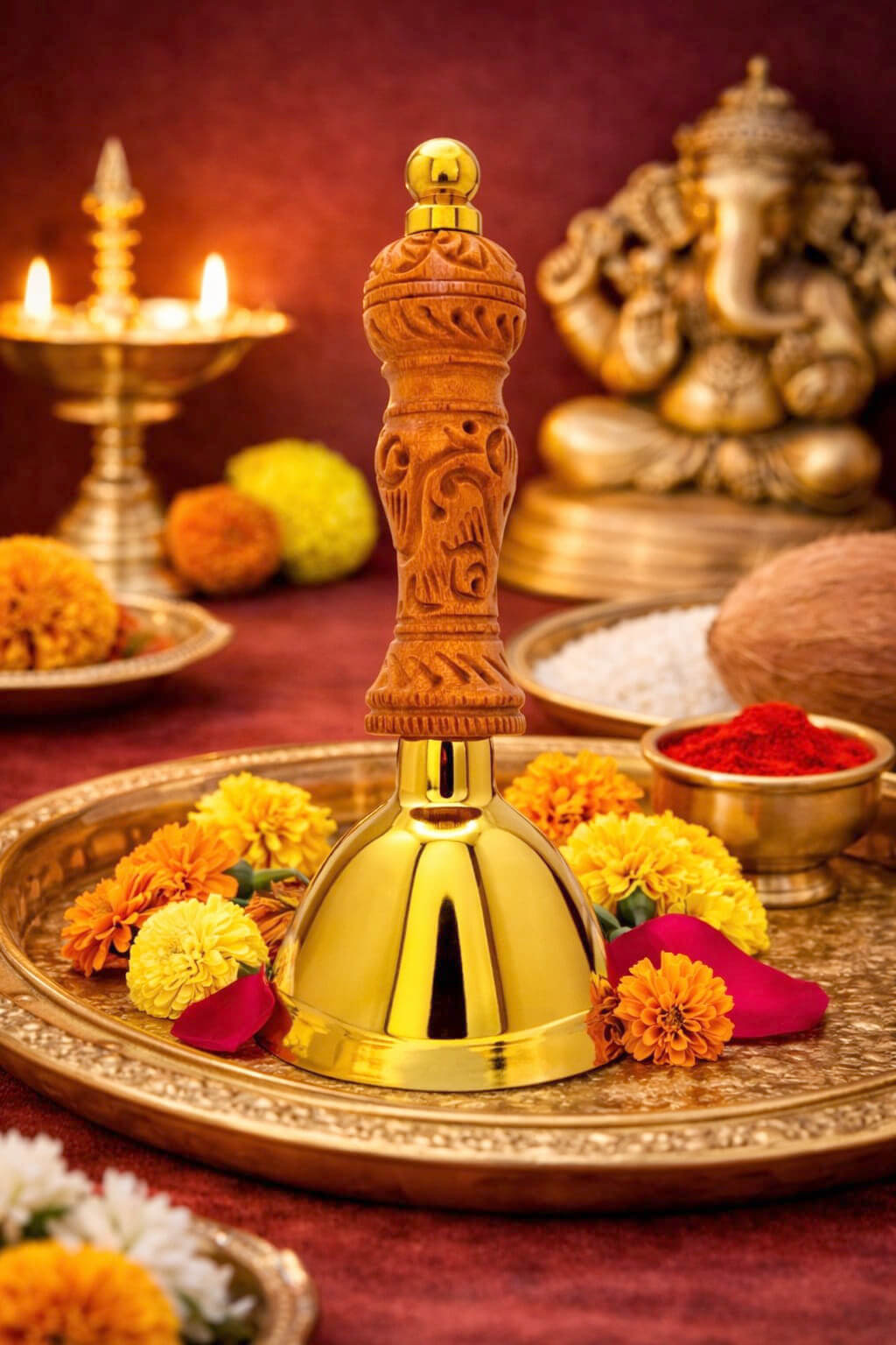 Rajwadi brass bell-3