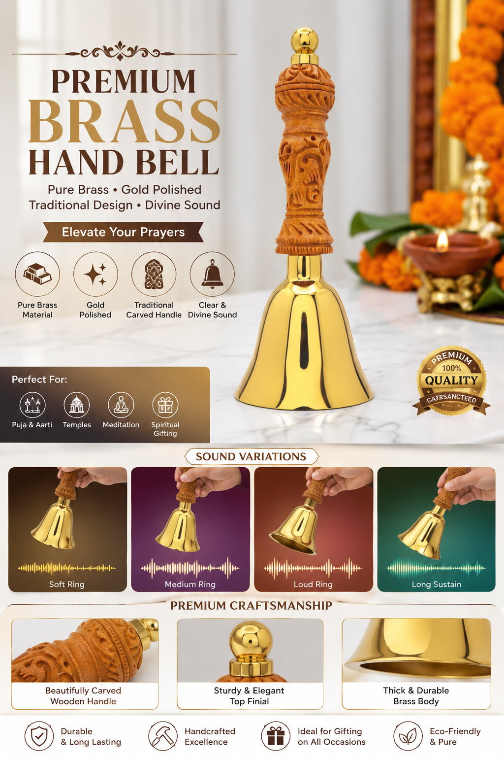 Rajwadi brass bell-3